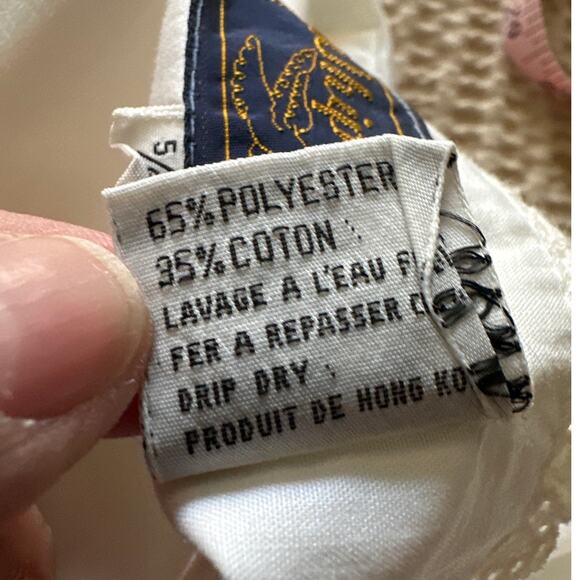 Vintage Cottage Core White Sleeveless Dress Embroidered Flowers Whip-O-Will - Picture 6 of 6